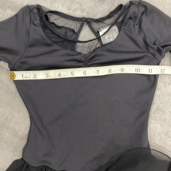 Girls medium, black Capezio dance leotard dress skirt ballet - Picture 9 of 14